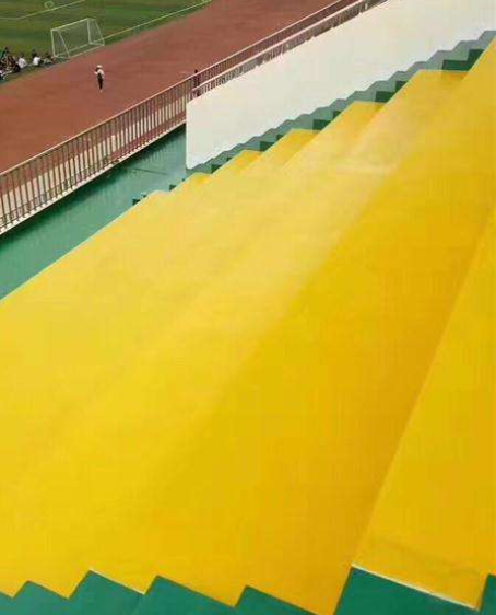 西吉球场台阶翻新修补改造